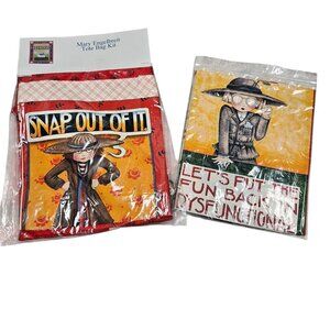 Mary Engelbreit NWT Tote Bag Kit Extra Fabric For Crafting‎ Sewing Projects RARE